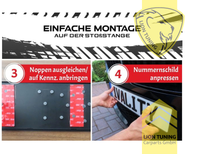 für 3D Kennzeichen, für 2 Kennzeichen