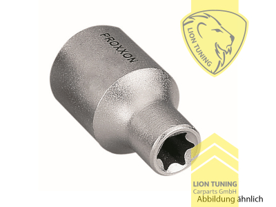 für 1/2 Zoll Vierkantantrieb (12,5 mm), E 10, Chrom-Vanadium-Stahl