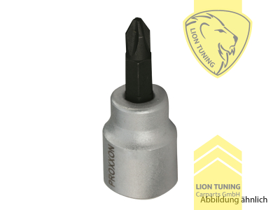 für 3/8 Zoll Vierkantantrieb (9,5 mm), PH 1, Chrom-Vanadium-Stahl