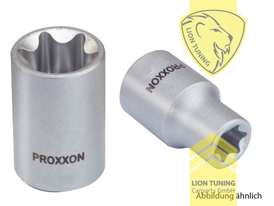 für 3/8 Zoll Vierkantantrieb (9,5 mm), E 6, Chrom-Vanadium-Stahl