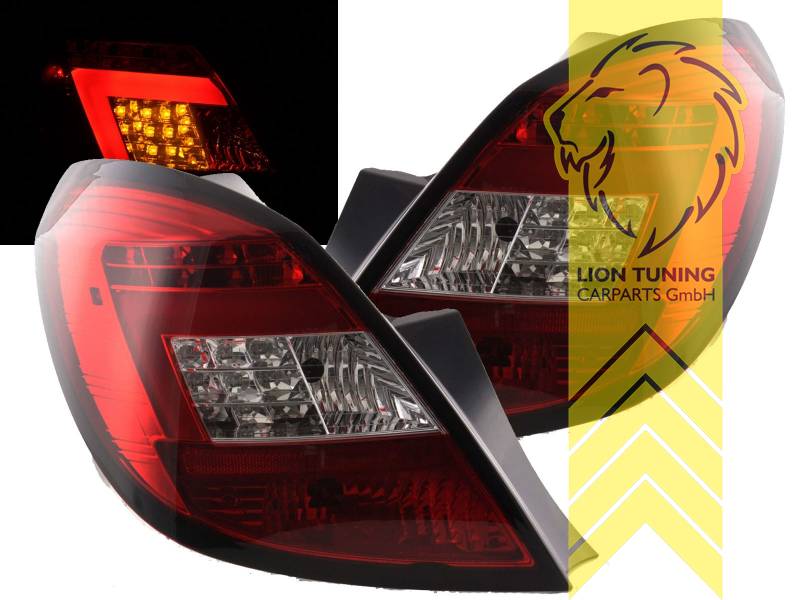 Light Bar Led Ruckleuchten Heckleuchten Fur Opel Corsa D Rot Weiss Chrom Ebay