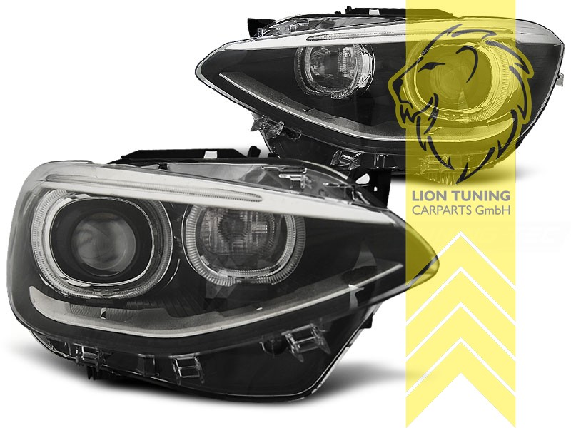 LED Angel Eyes Scheinwerfer echtes LED Tagfahrlicht für BMW 1er