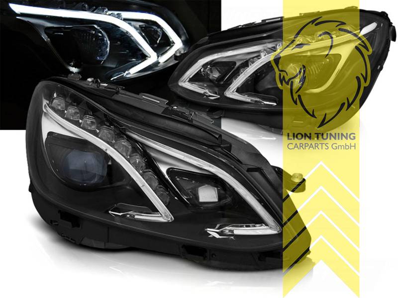 VOLL LED Tagfahrlicht Scheinwerfer schwarz für Fiat Ducato ab 2014