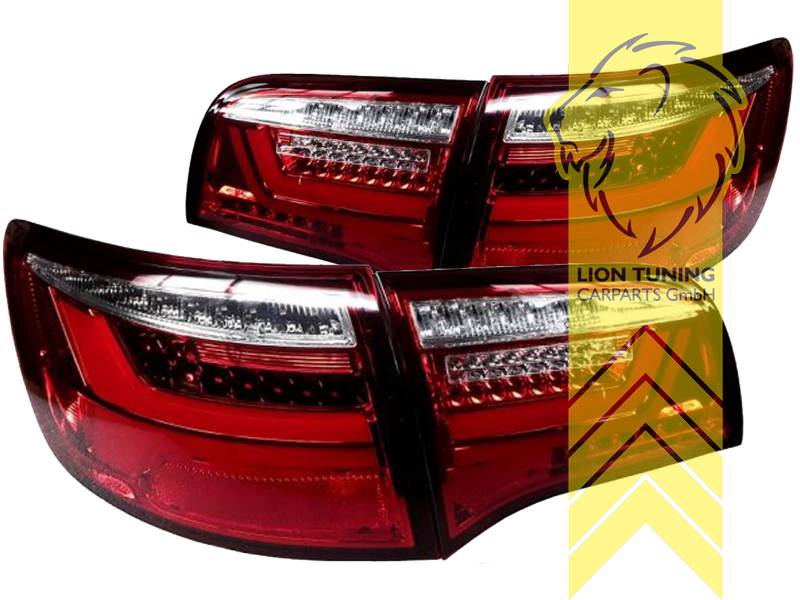 Light Bar Led R Ckleuchten F R Audi A C F Avant Rot Weiss